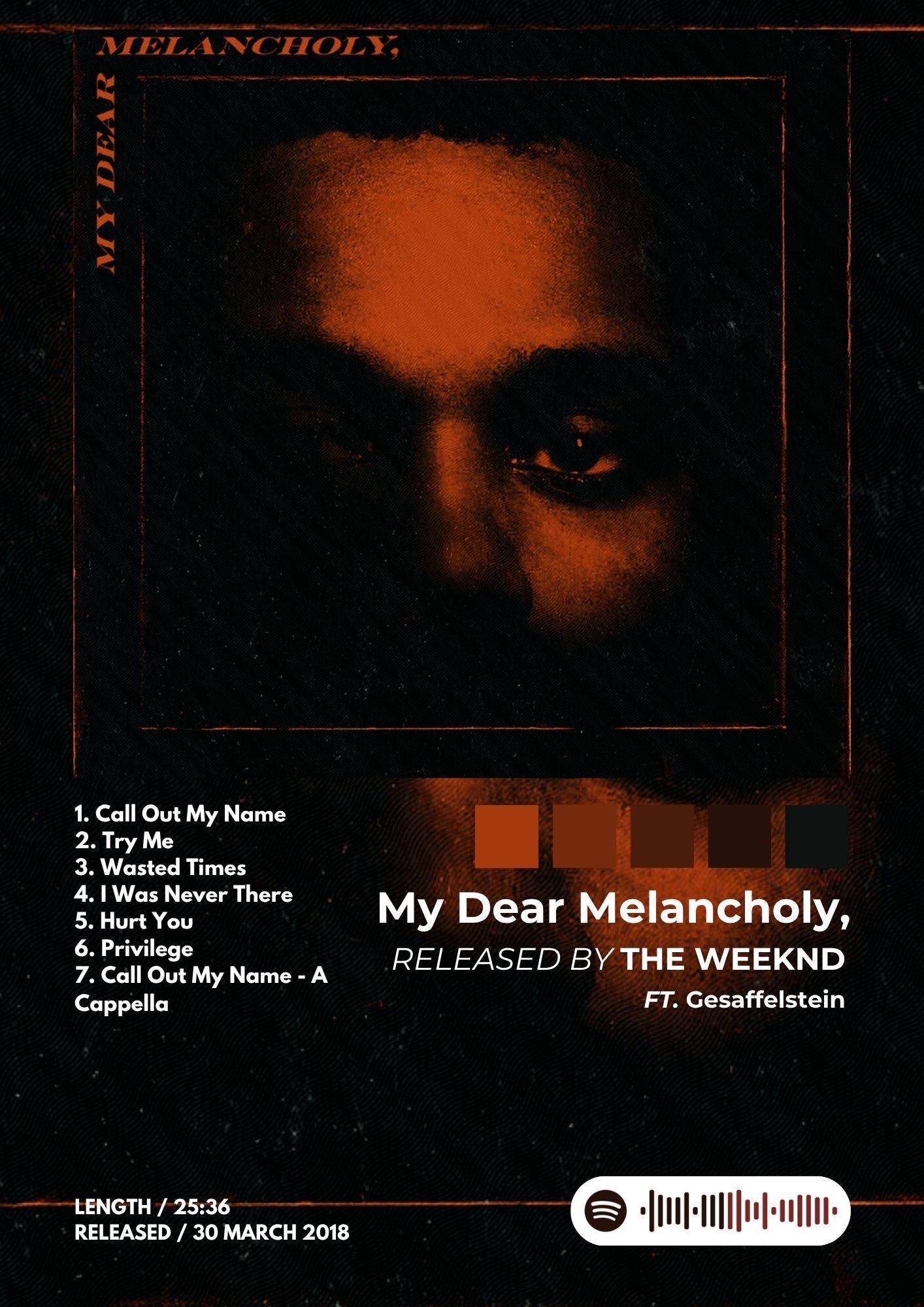Tablou My Dear Melancholy,