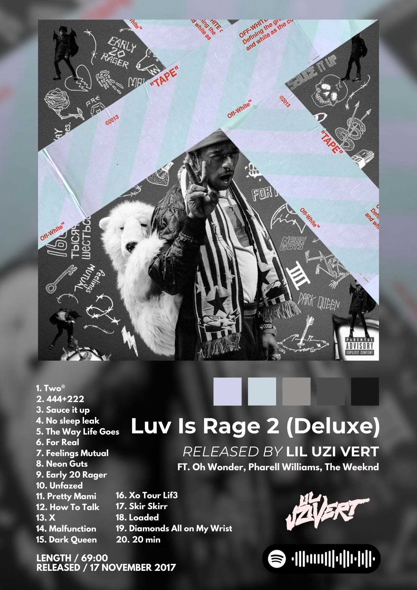 Tablou Luv Is Rage 2