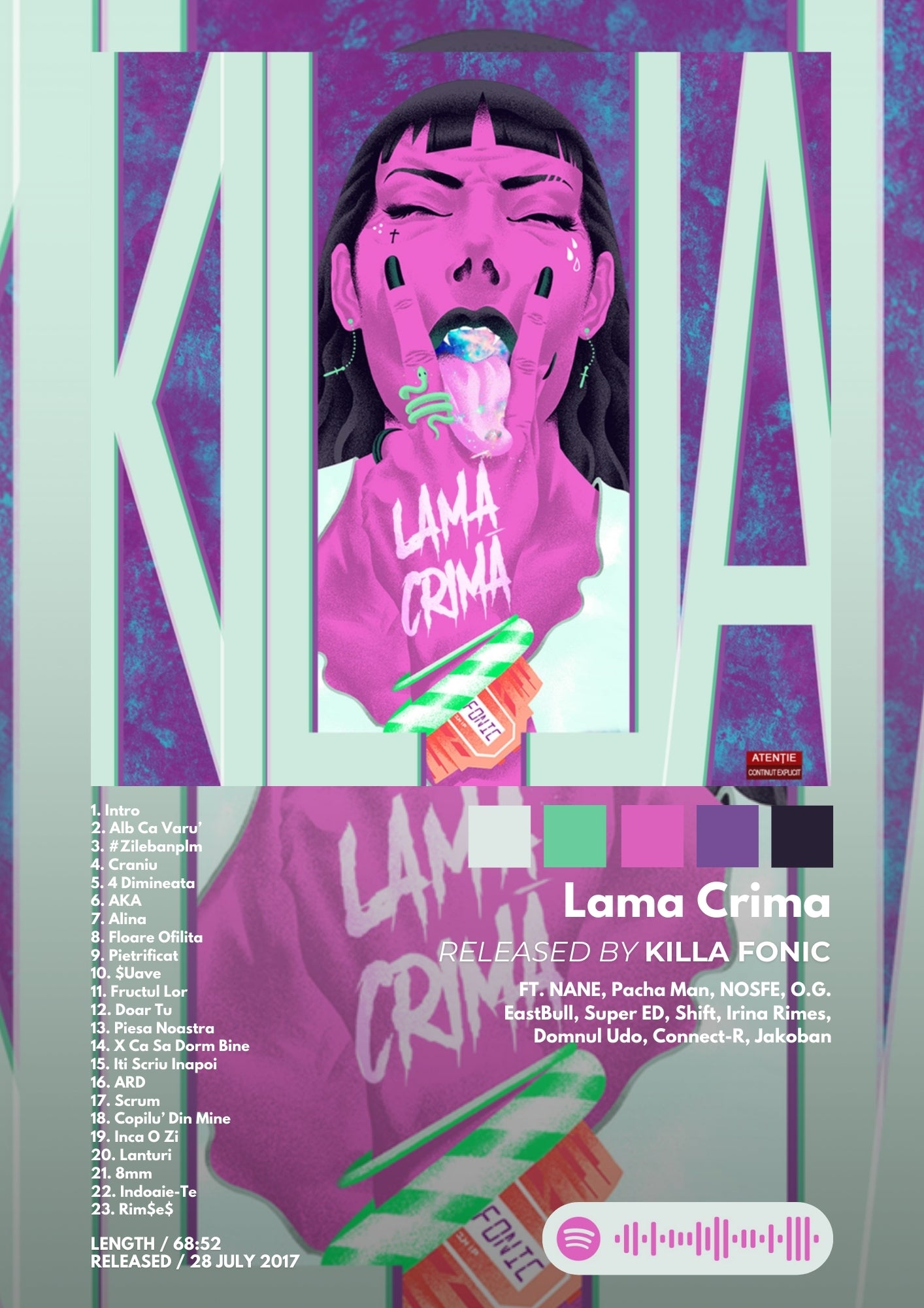 Tablou Lama Crima - Killa Fonic