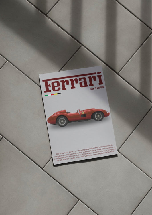 Poster Ferrari 335S