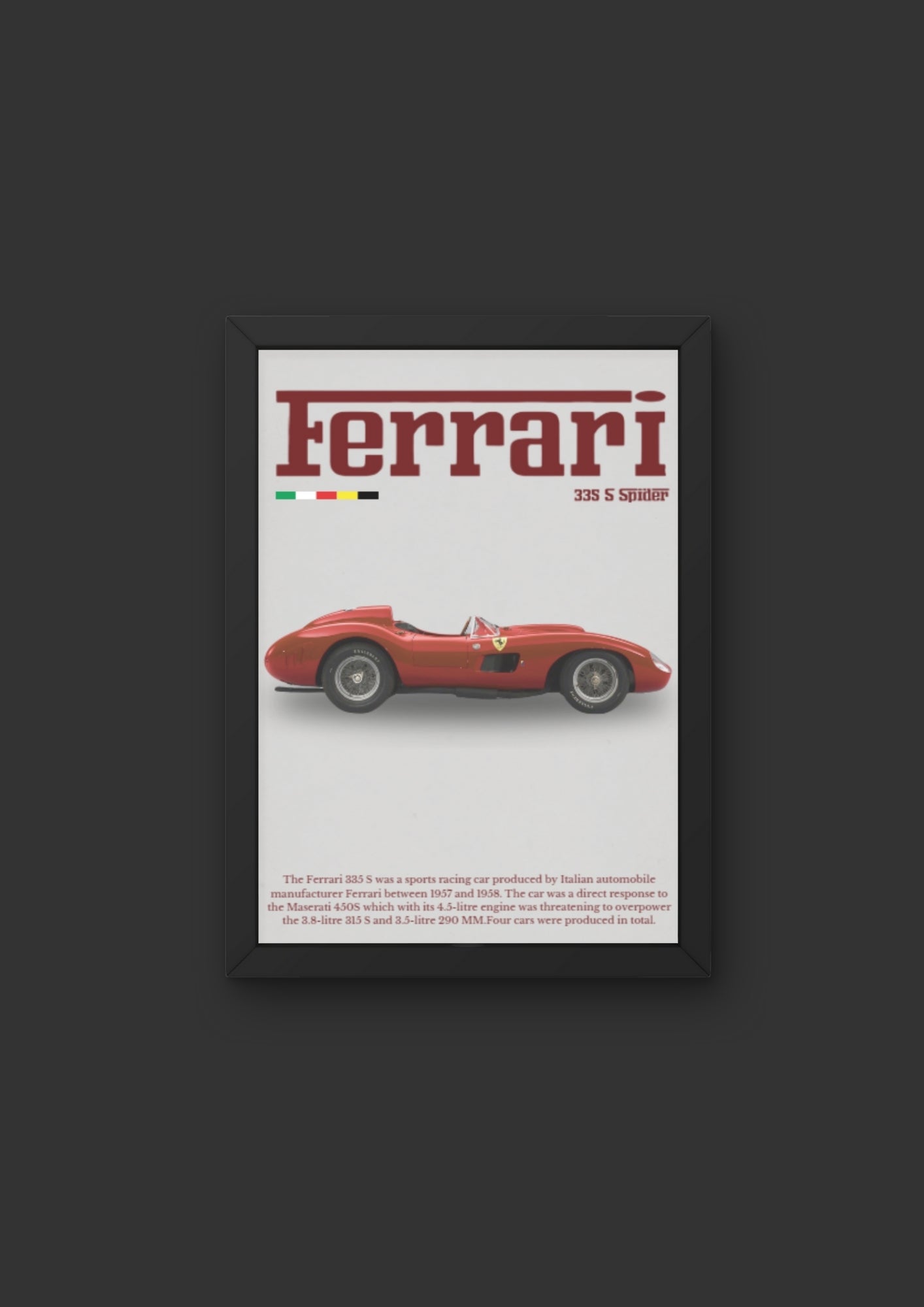 Poster Ferrari 335S