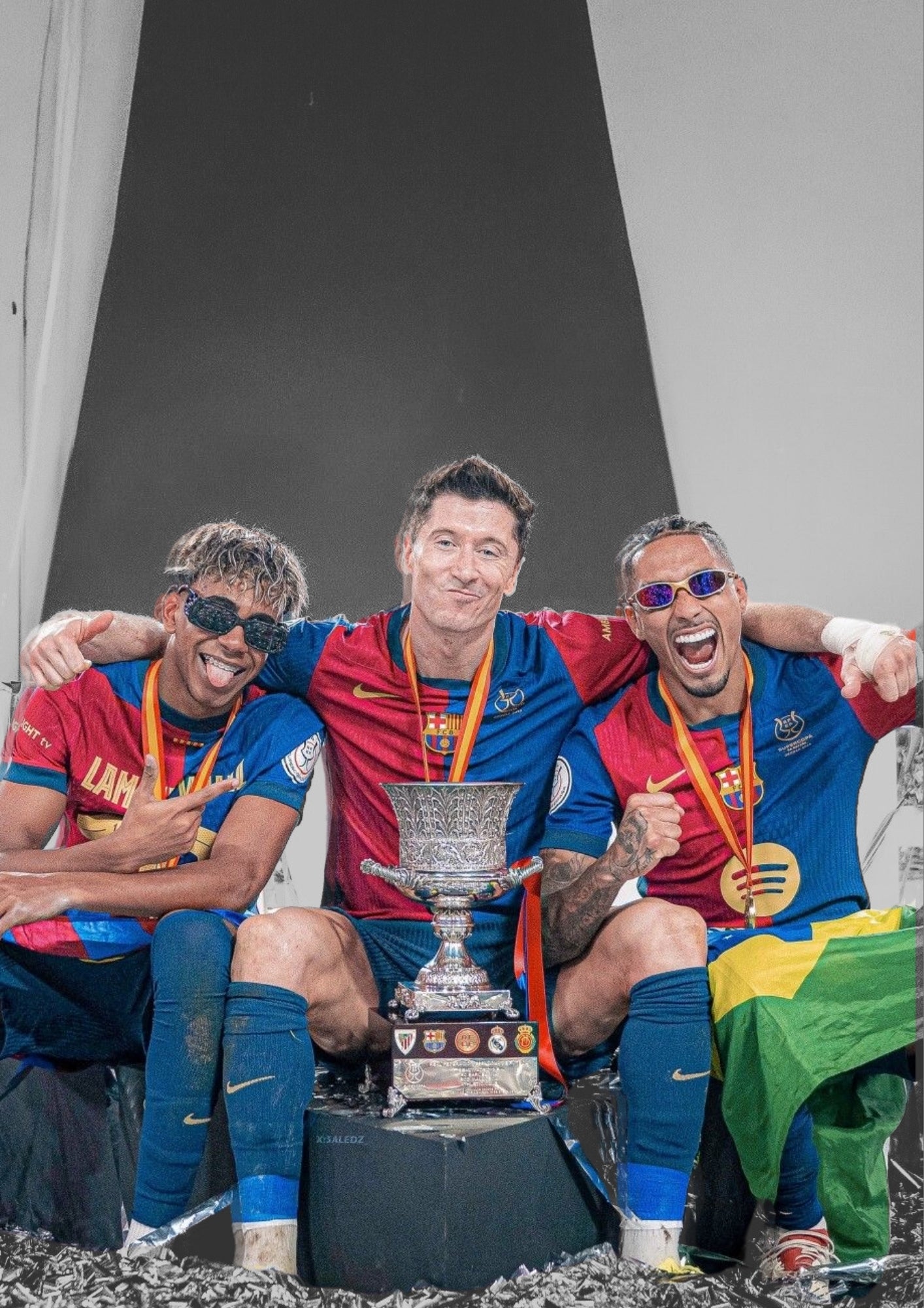 Poster Barca Trio