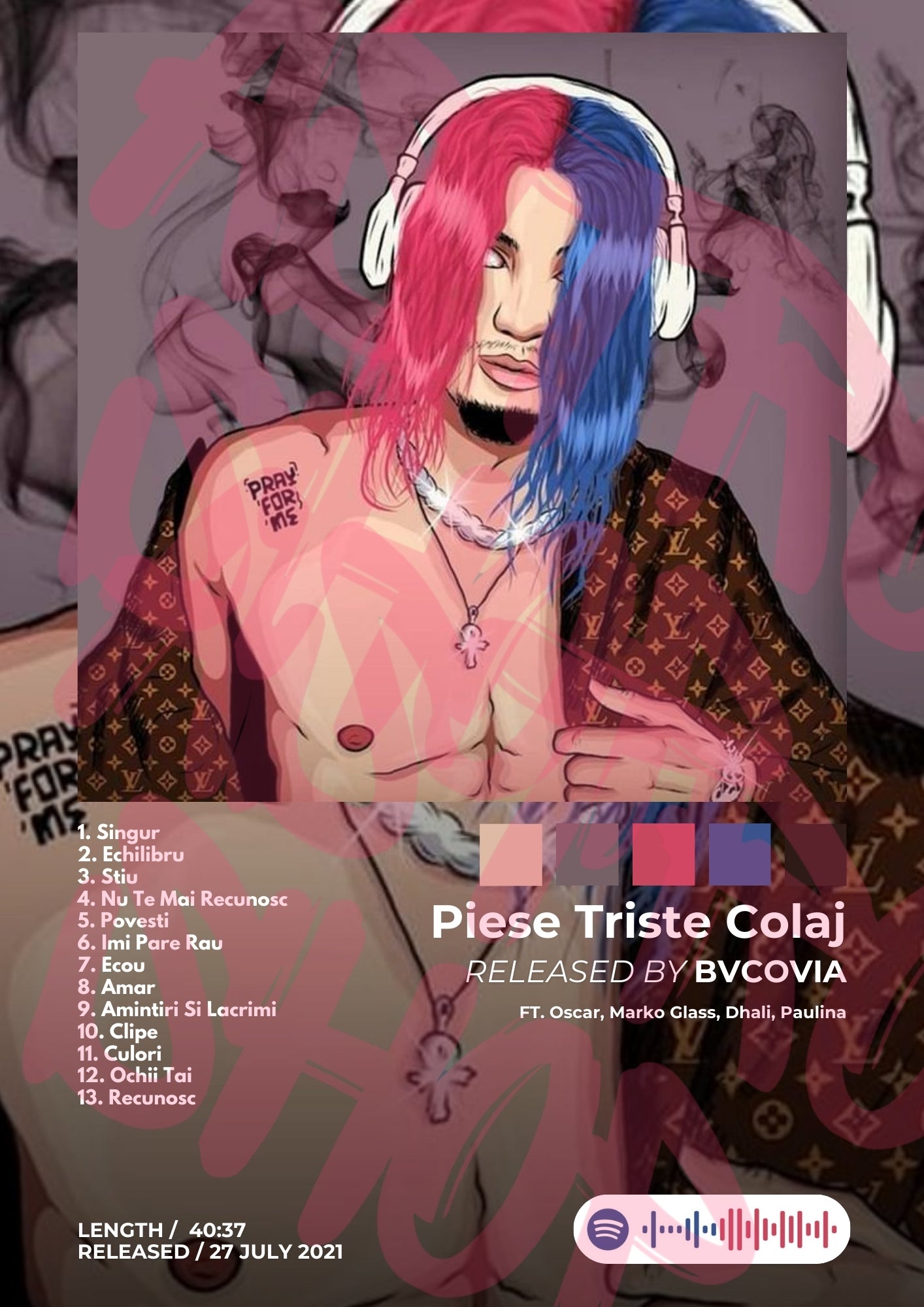 Tablou Piese Triste Colaj