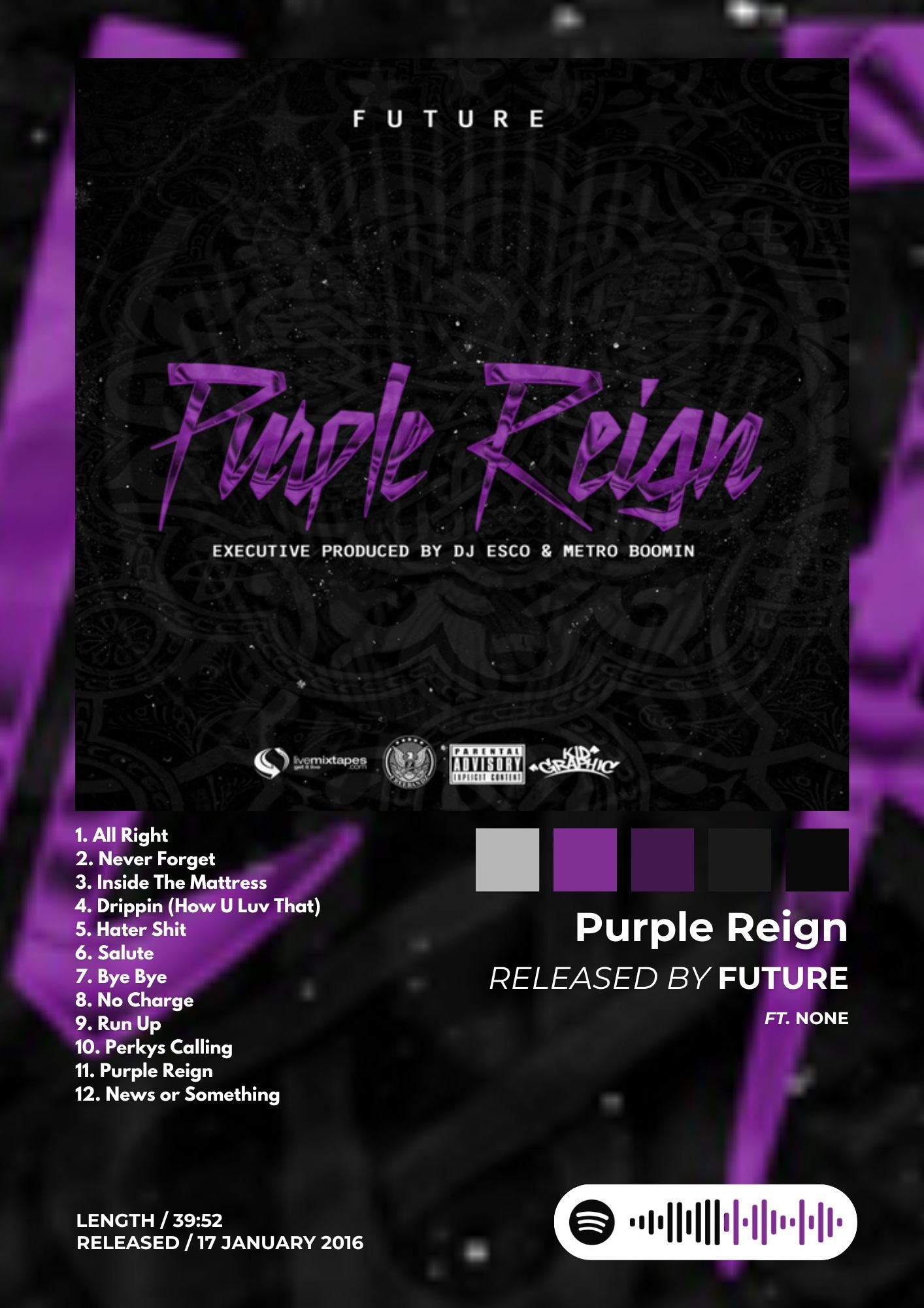 Tablou Purple Reign
