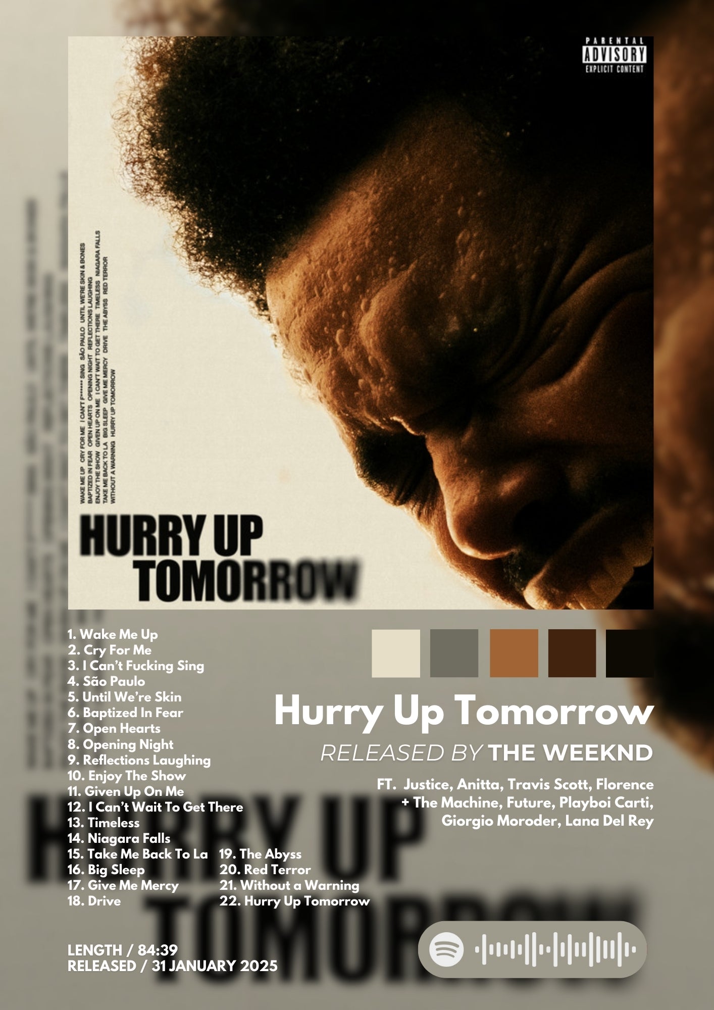 Tablou Hurry Up Tomorrow