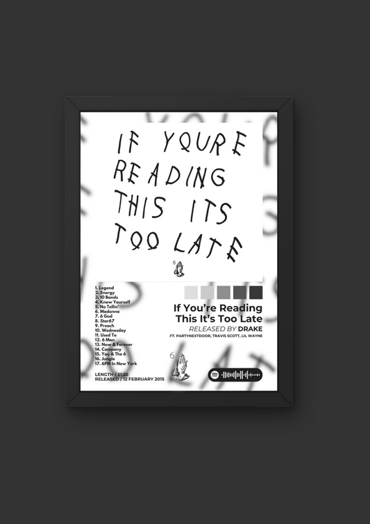 Tablou If You're Reading This It's Too Late